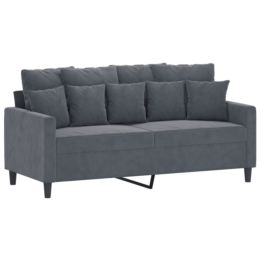 3 Piece Sofa Set With Cushions Velvet