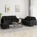 3 Piece Sofa Set With Cushions Velvet