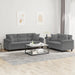 3 Piece Sofa Set With Cushions Microfibre Fabric