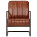 Sofa Chair Brown Real Leather