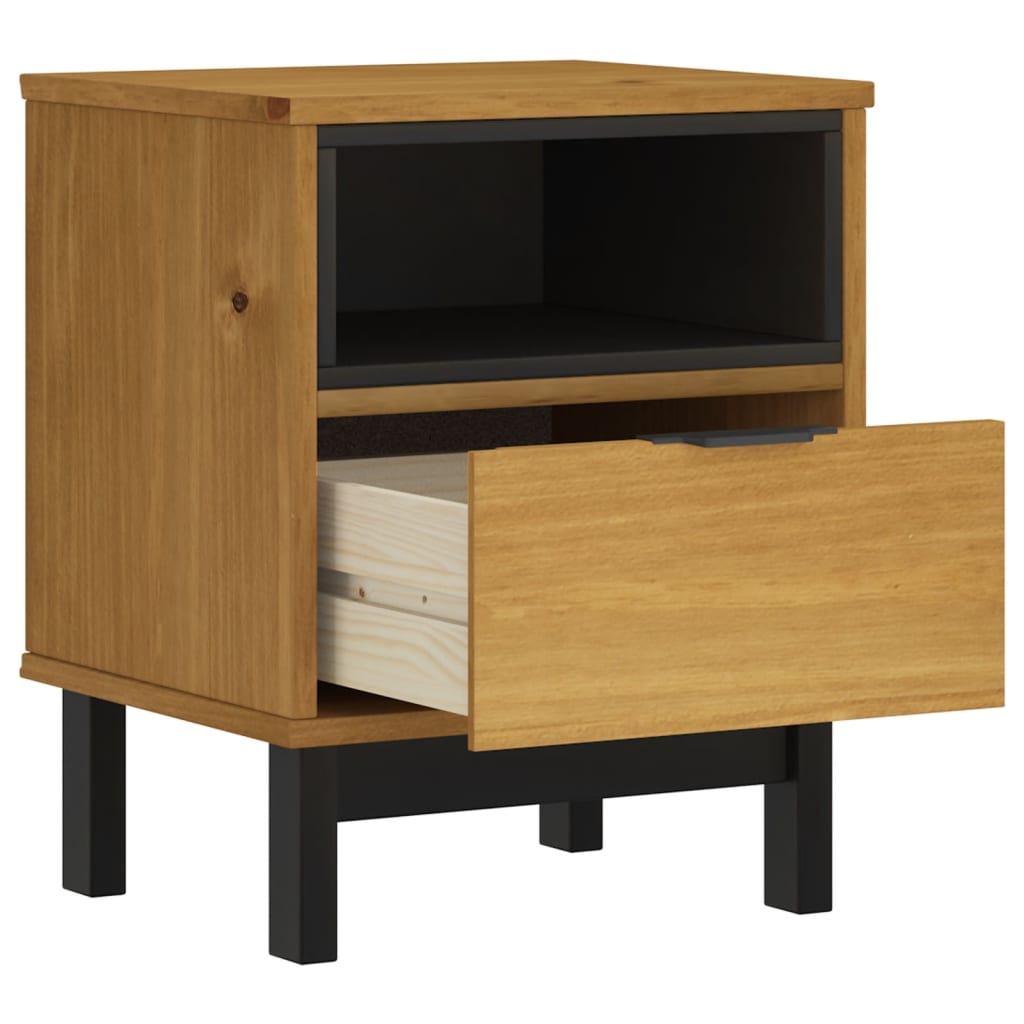 Bedside Cabinet FLAM 40x35x50 cm Solid Wood Pine
