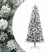 Artificial Hinged Christmas Tree 300 Leds & Flocked Snow