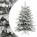 Artificial Hinged Christmas Tree 150 Leds & Flocked Snow