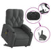 Stand Up Massage Recliner Chair Fabric