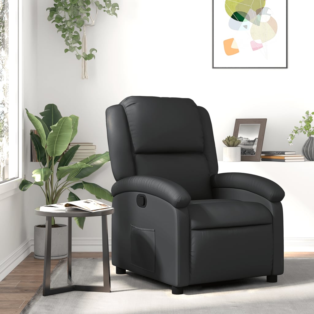 Massage Recliner Chair Real Leather