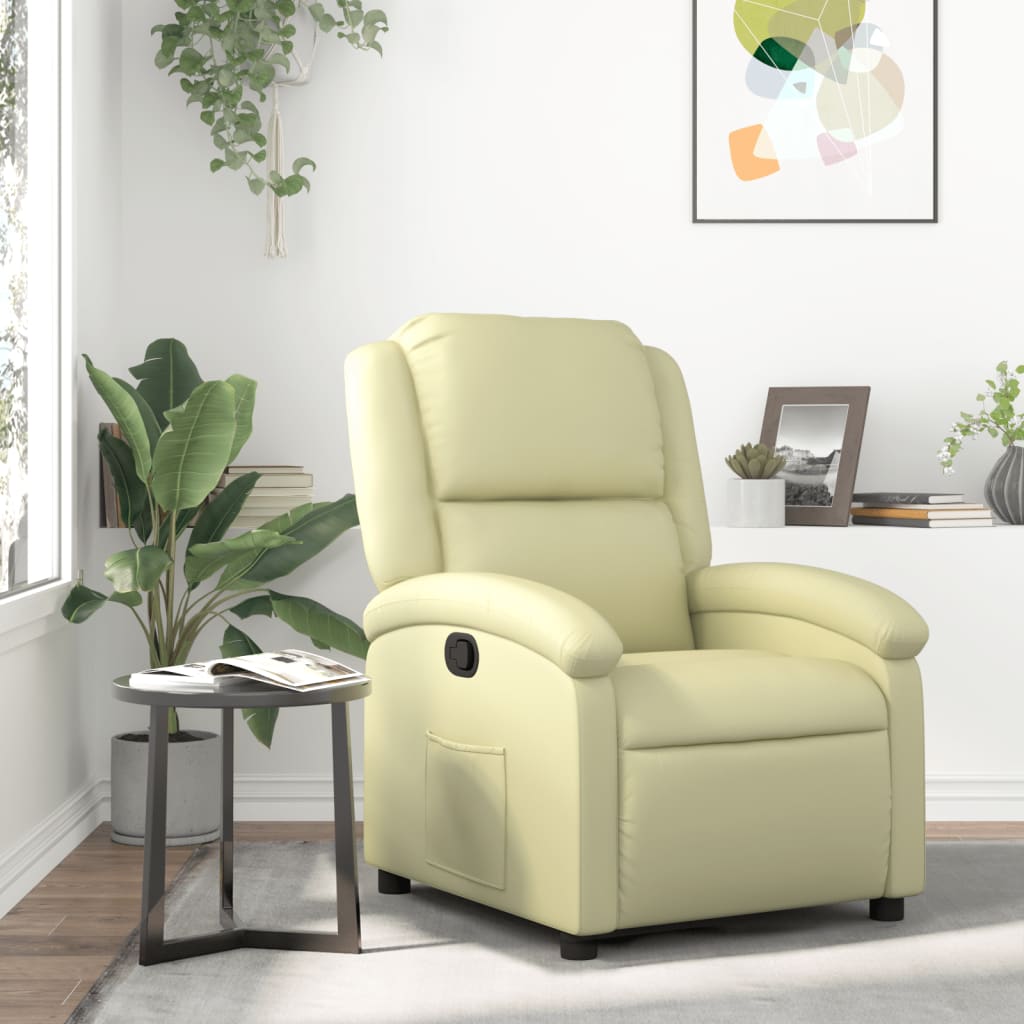 Massage Recliner Chair Real Leather