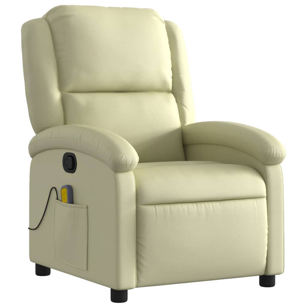 Massage Recliner Chair Real Leather