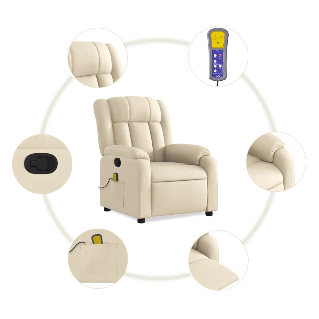 Massage Recliner Chair Fabric