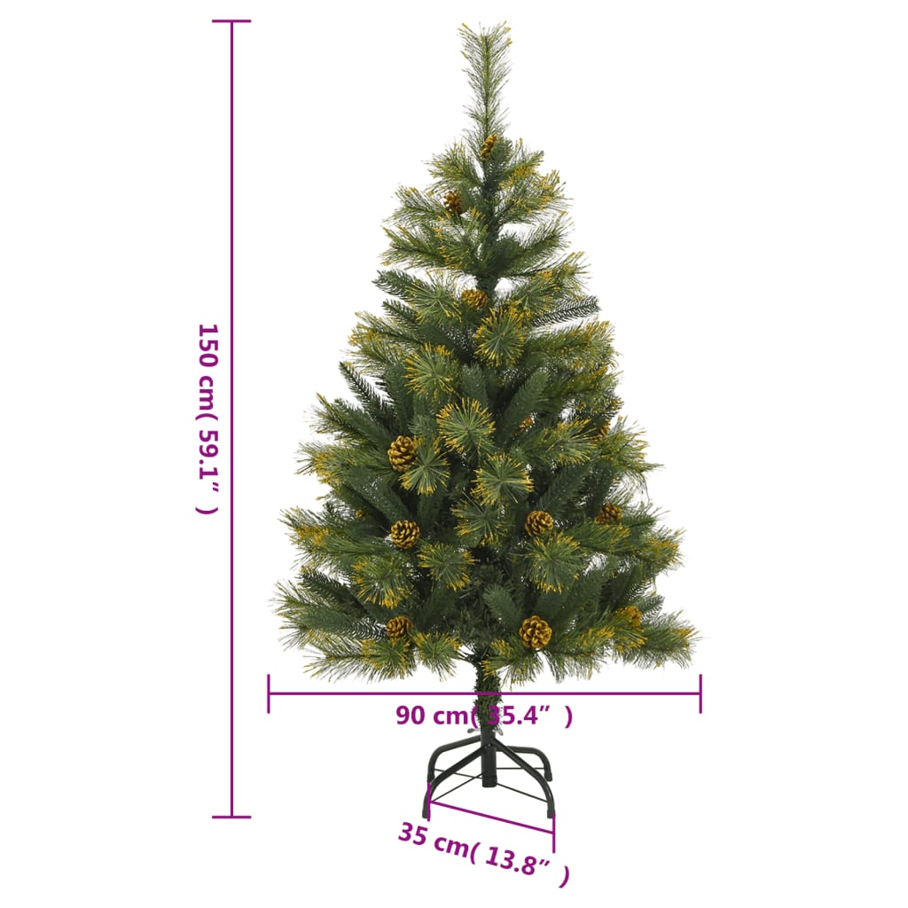 Artificial Hinged Christmas Tree 150 Leds