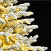 Artificial Hinged Christmas Tree 150 Leds & Flocked Snow