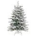 Artificial Hinged Christmas Tree 150 Leds & Flocked Snow