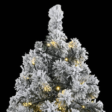 Artificial Hinged Christmas Tree 300 Leds & Flocked Snow