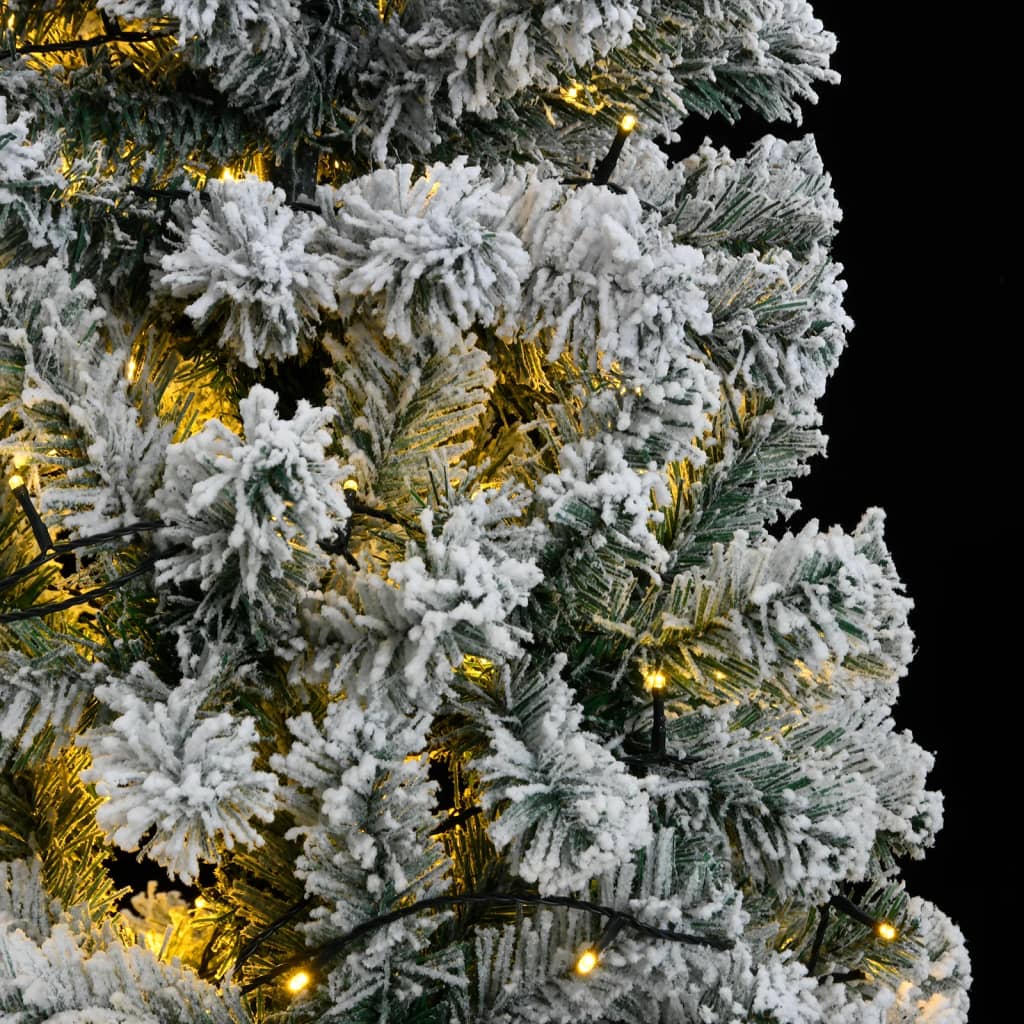 Artificial Hinged Christmas Tree 300 Leds & Flocked Snow