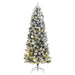 Artificial Hinged Christmas Tree 300 Leds & Flocked Snow