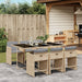 13 Piece Garden Dining Set With Cushions Poly Rattan