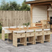 13 Piece Garden Dining Set With Cushions Poly Rattan