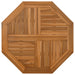 Table Top 60x60x2.5 cm Octagonal Solid Wood Teak