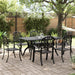 7 Piece Garden Dining Set Cast Aluminium