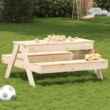 Picnic Table With Sandpit For Kids Solid Wood Pine