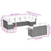 9 Piece Garden Sofa Set With Cushions Poly Rattan