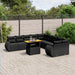 11 Piece Garden Sofa Set With Cushions Poly Rattan