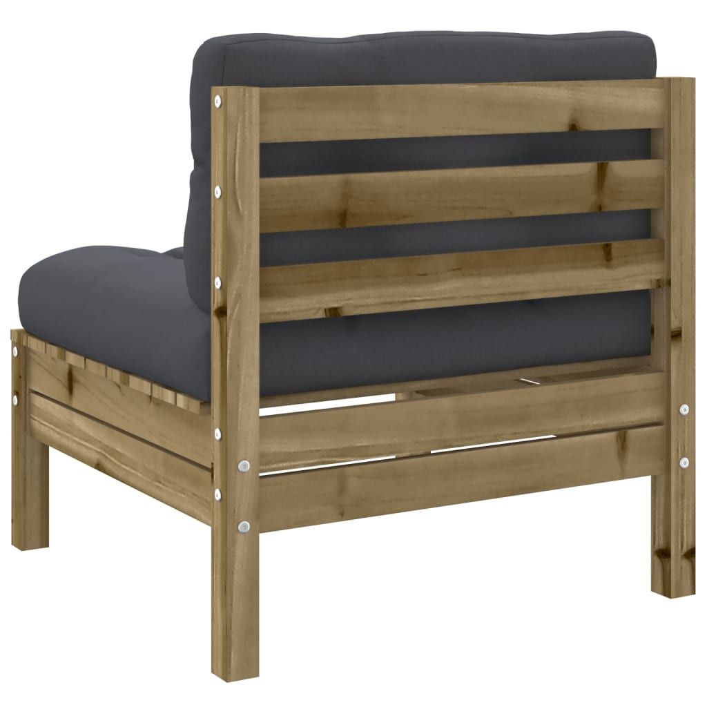 7 Piece Garden Sofa Set with Cushions Impregnated Wood Pine