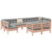 9 Piece Garden Sofa Set With Cushions Impregnated Wood Pine