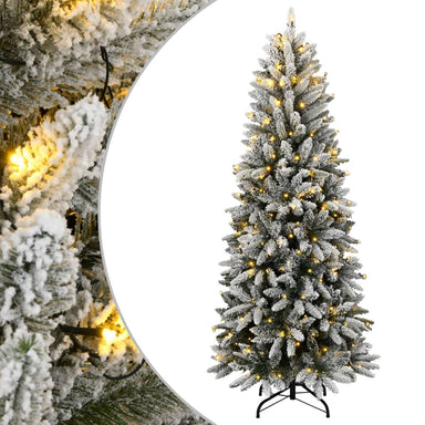 Artificial Christmas Tree 150 Leds And Flocked Snow