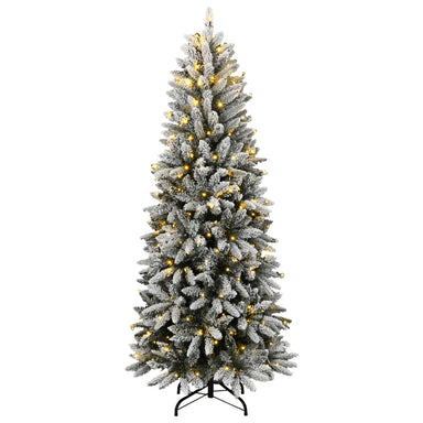 Artificial Christmas Tree 150 Leds And Flocked Snow