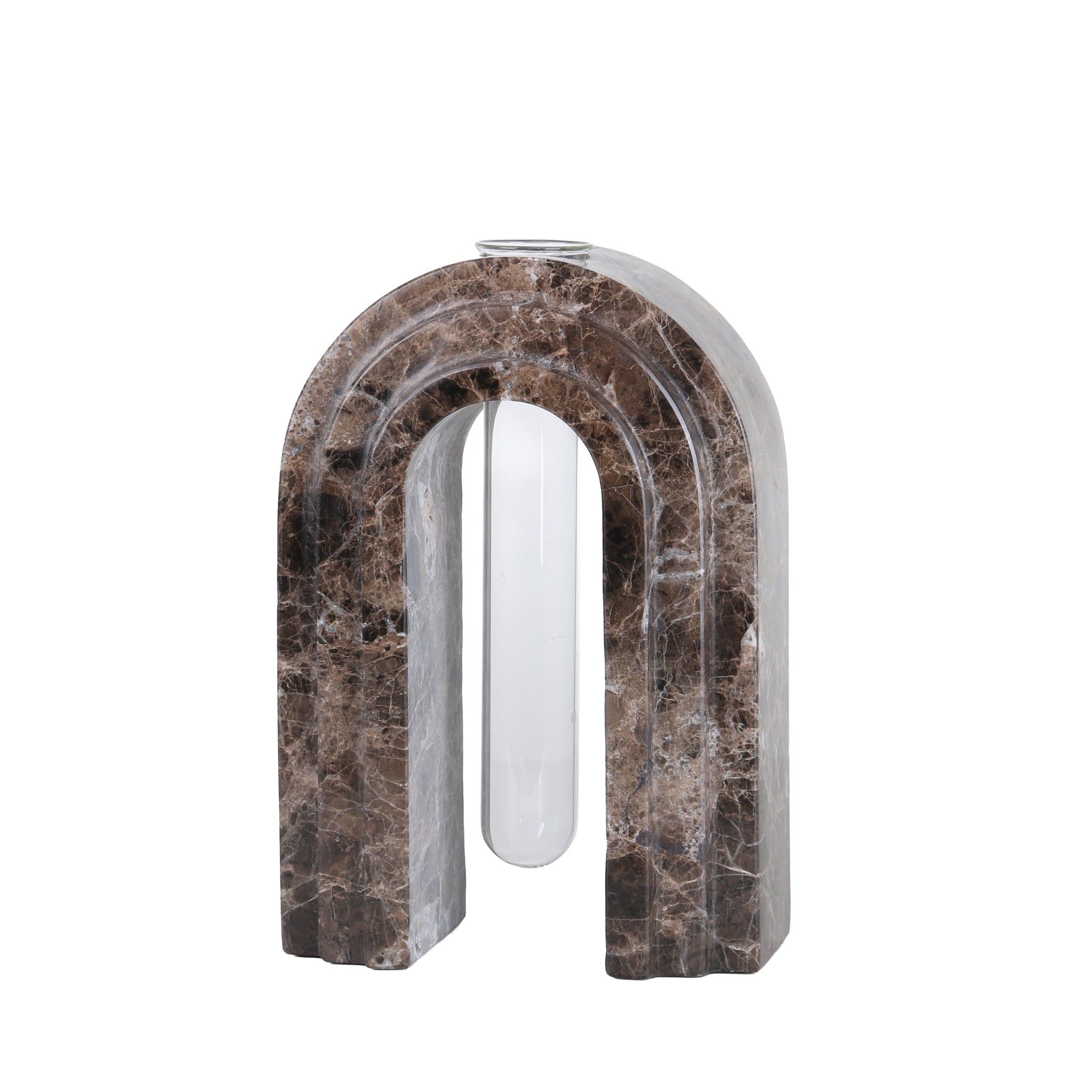 Marble  Arch Vase - Dark Coffee - image 4