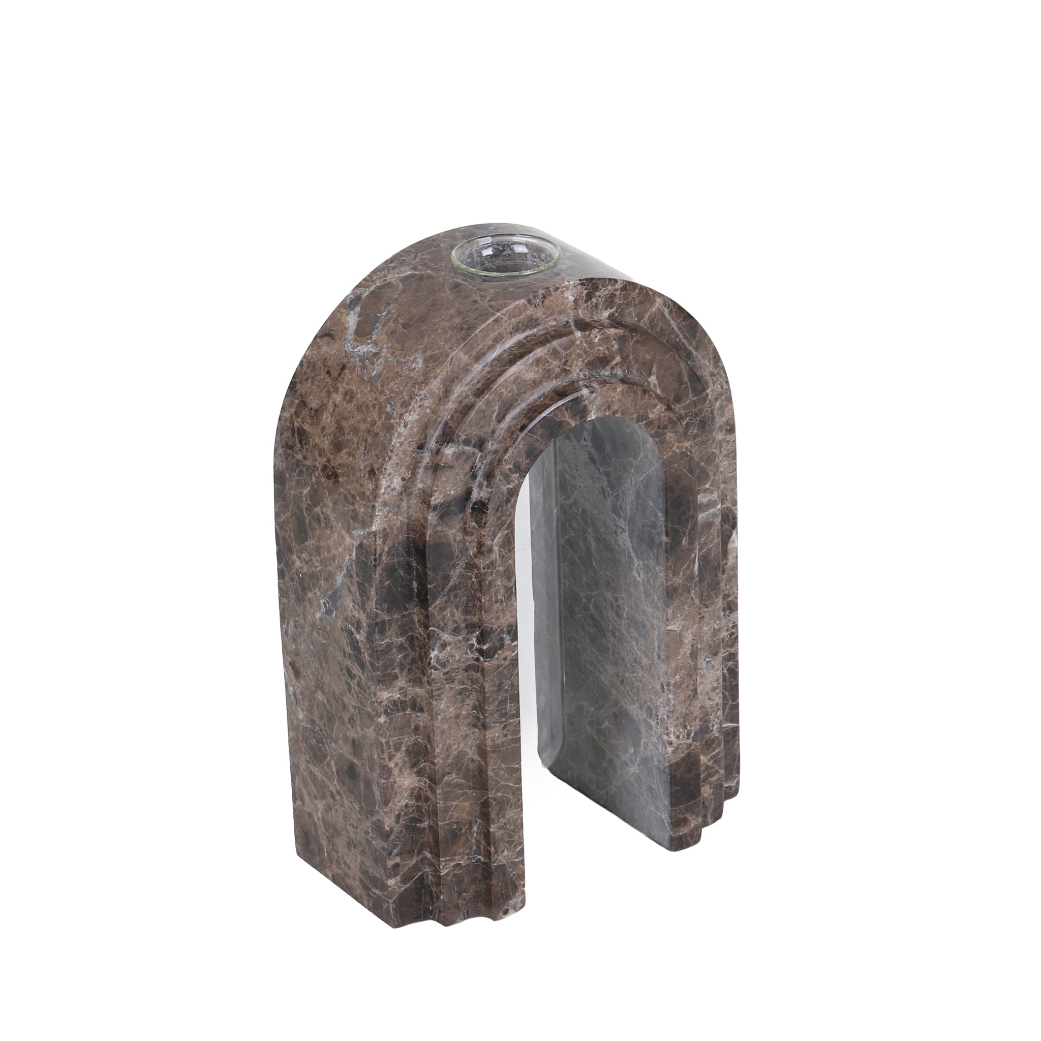 Marble  Arch Vase - Dark Coffee - image 7