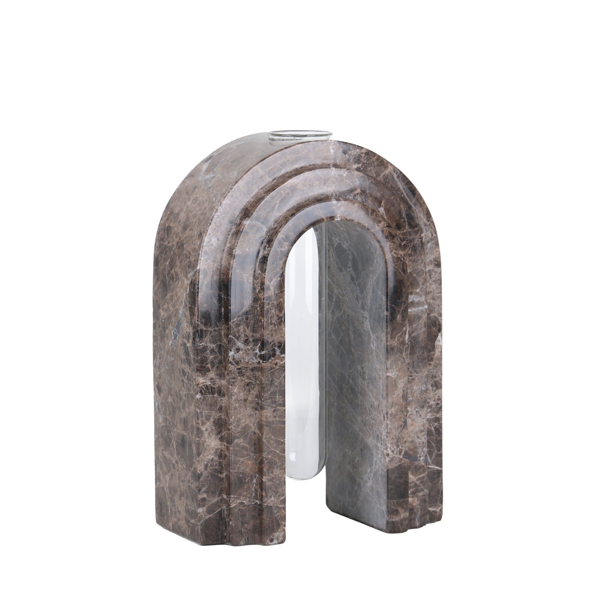 Marble  Arch Vase - Dark Coffee - image 6