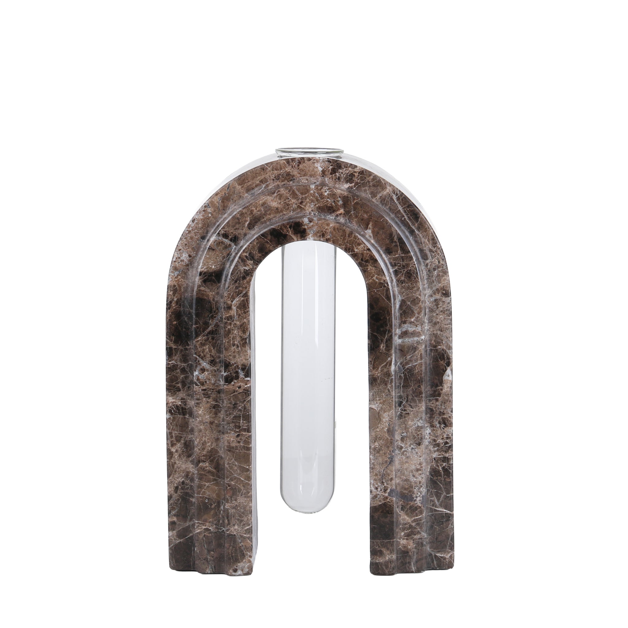Marble  Arch Vase - Dark Coffee - image 8