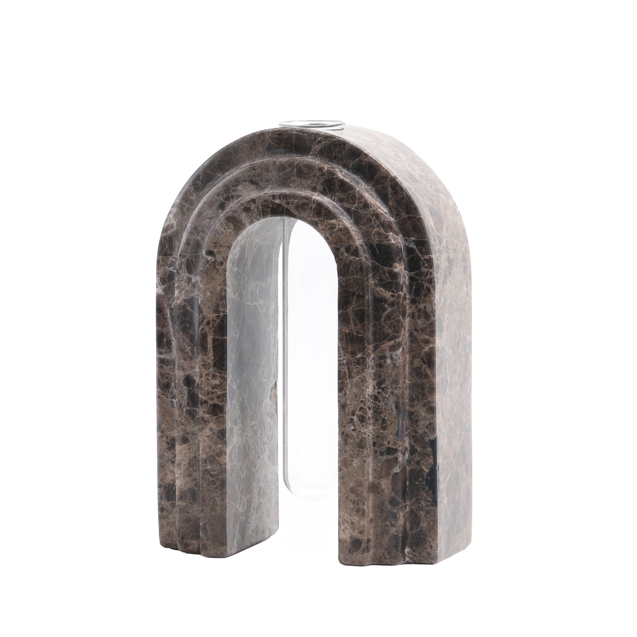 Marble  Arch Vase - Dark Coffee - image 5