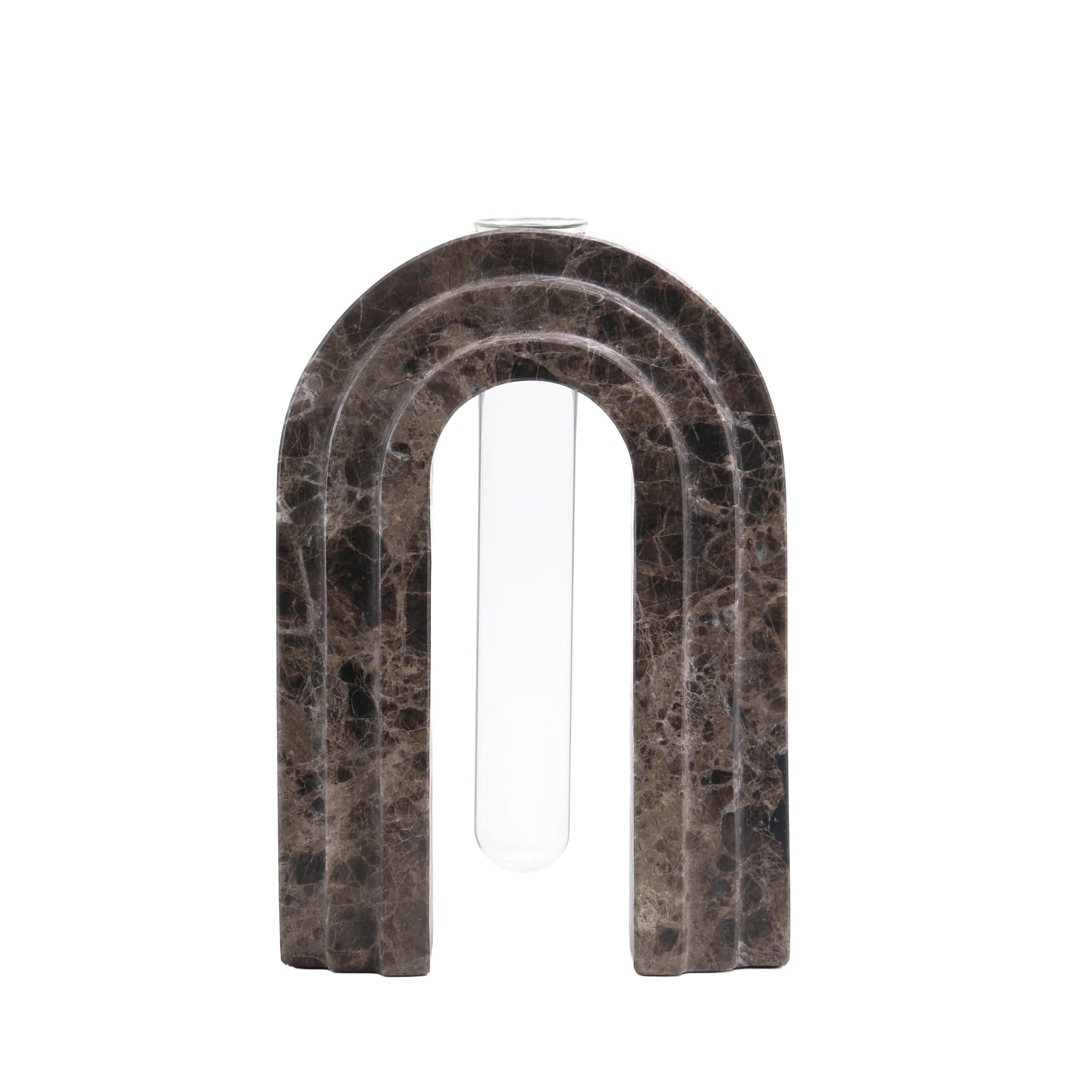 Marble  Arch Vase - Dark Coffee - image 2