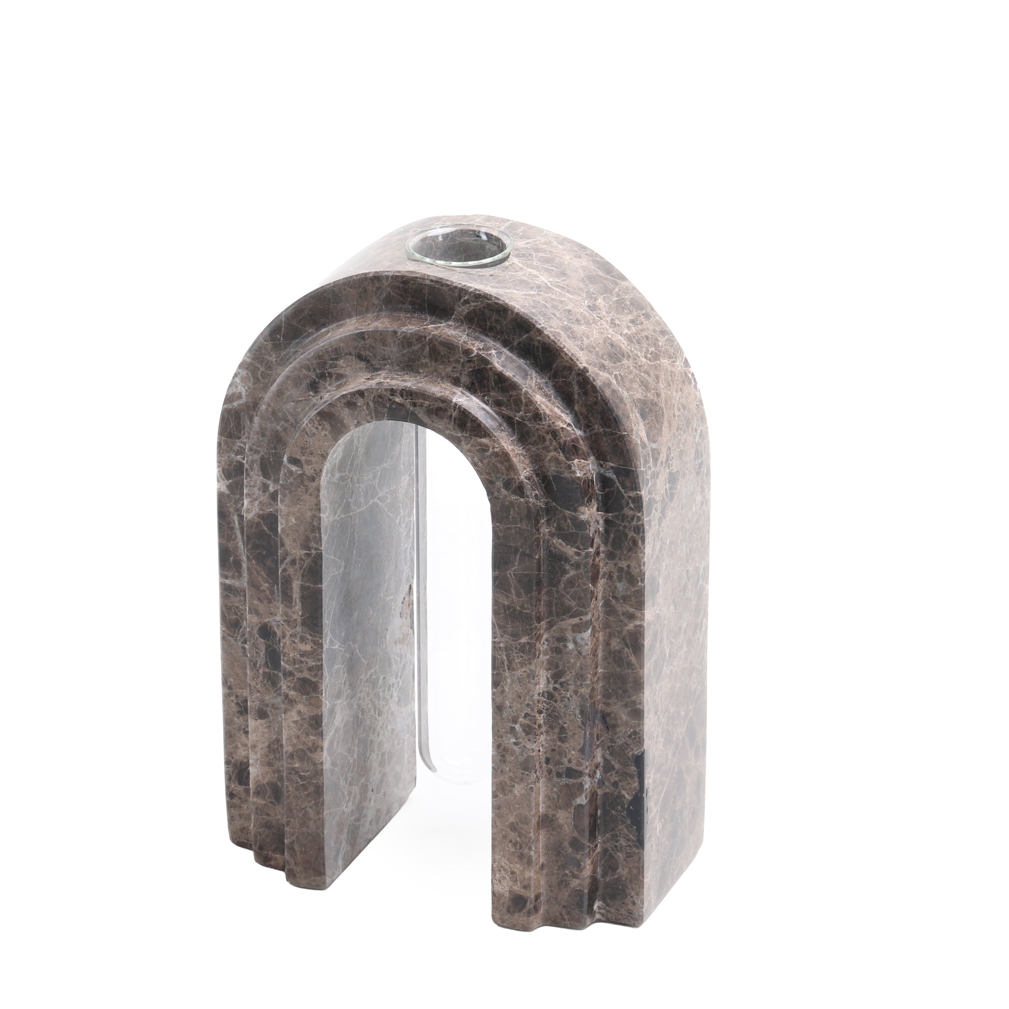 Marble  Arch Vase - Dark Coffee