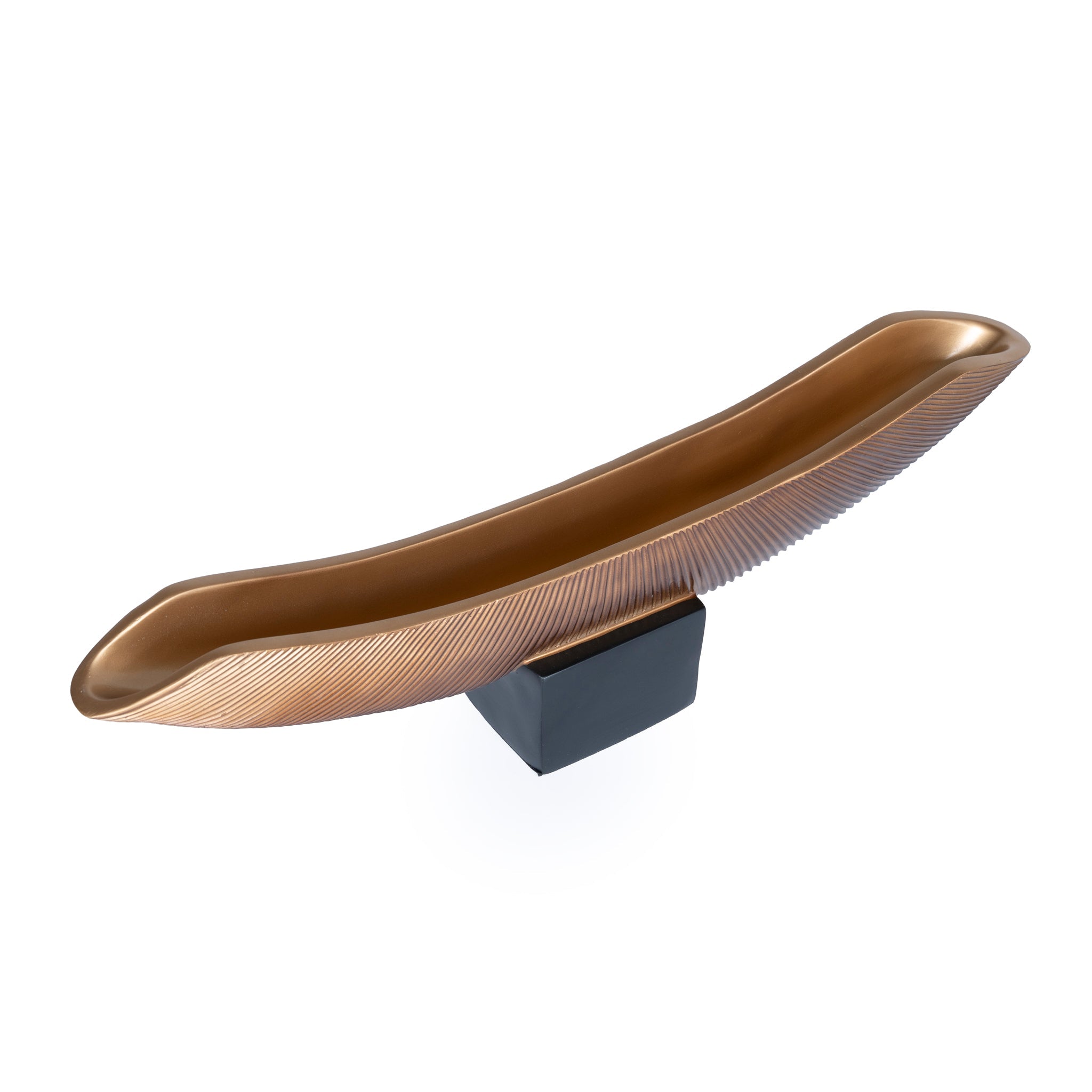 CAC10699-KM Decorative Boat Vase - Brown