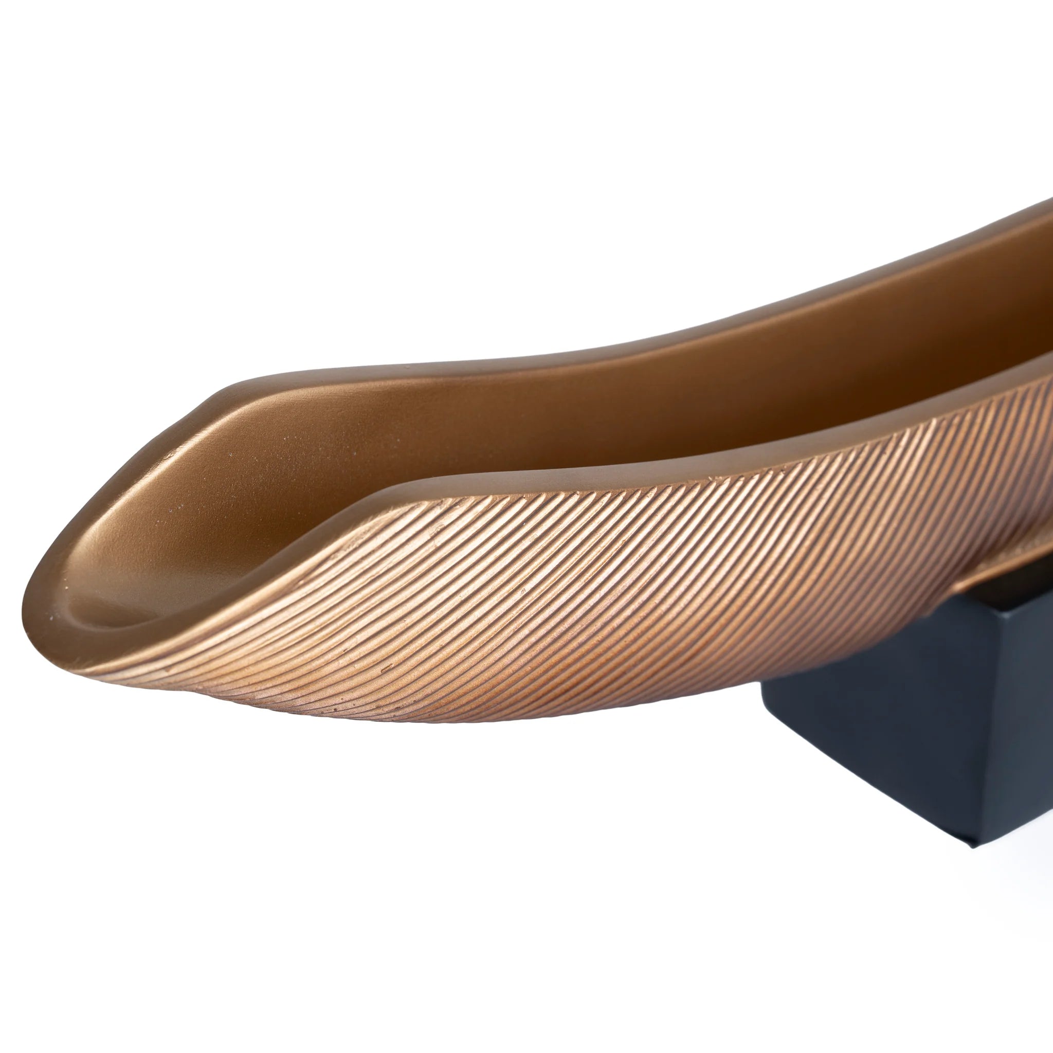 Nesila Decorative Boat Vase - Brown