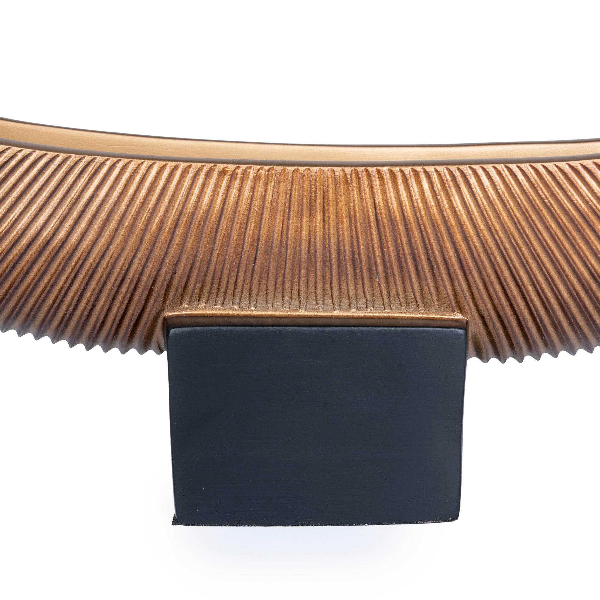CAC10699-KM Decorative Boat Vase - Brown