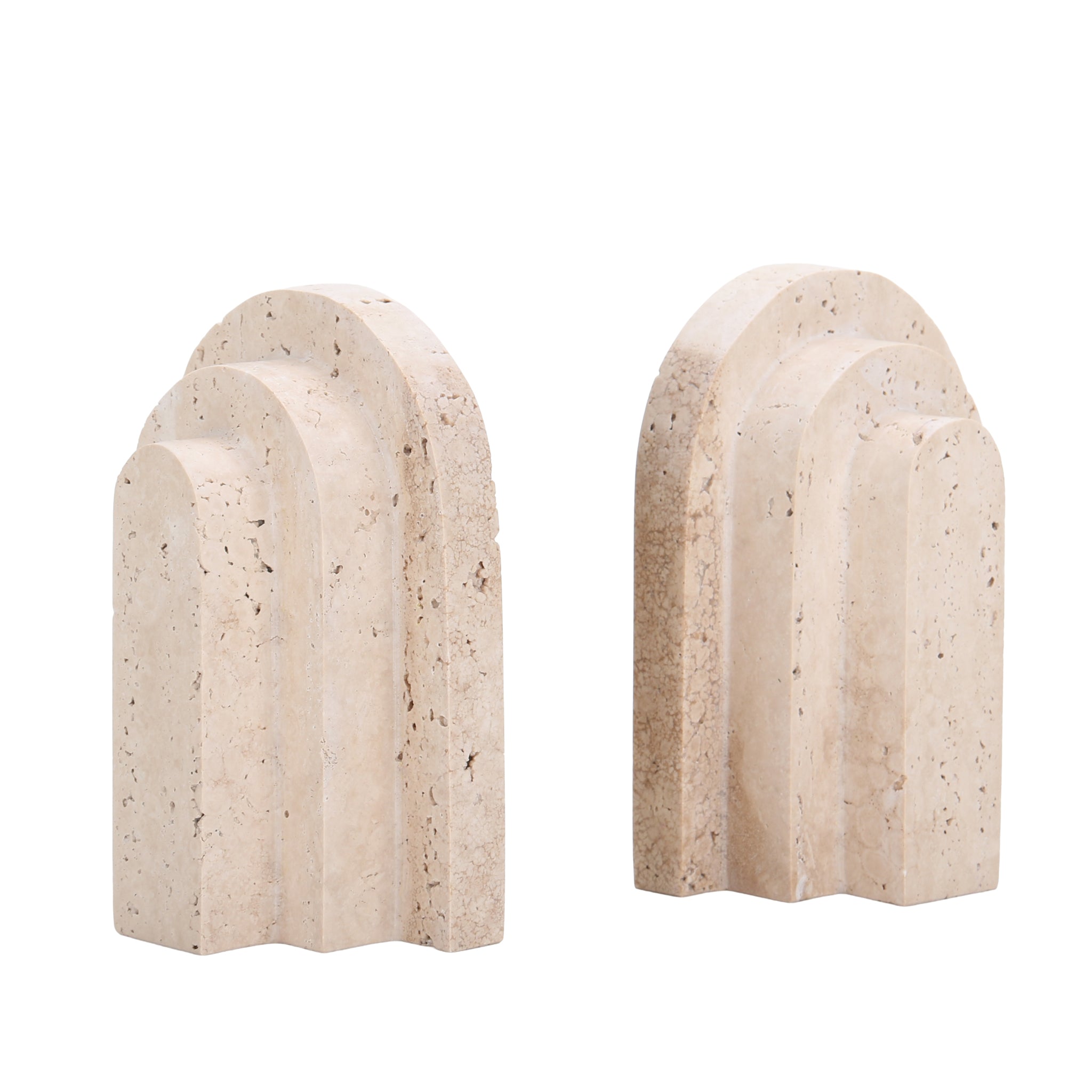 CAC10700-KM Stone Bookends - Beige