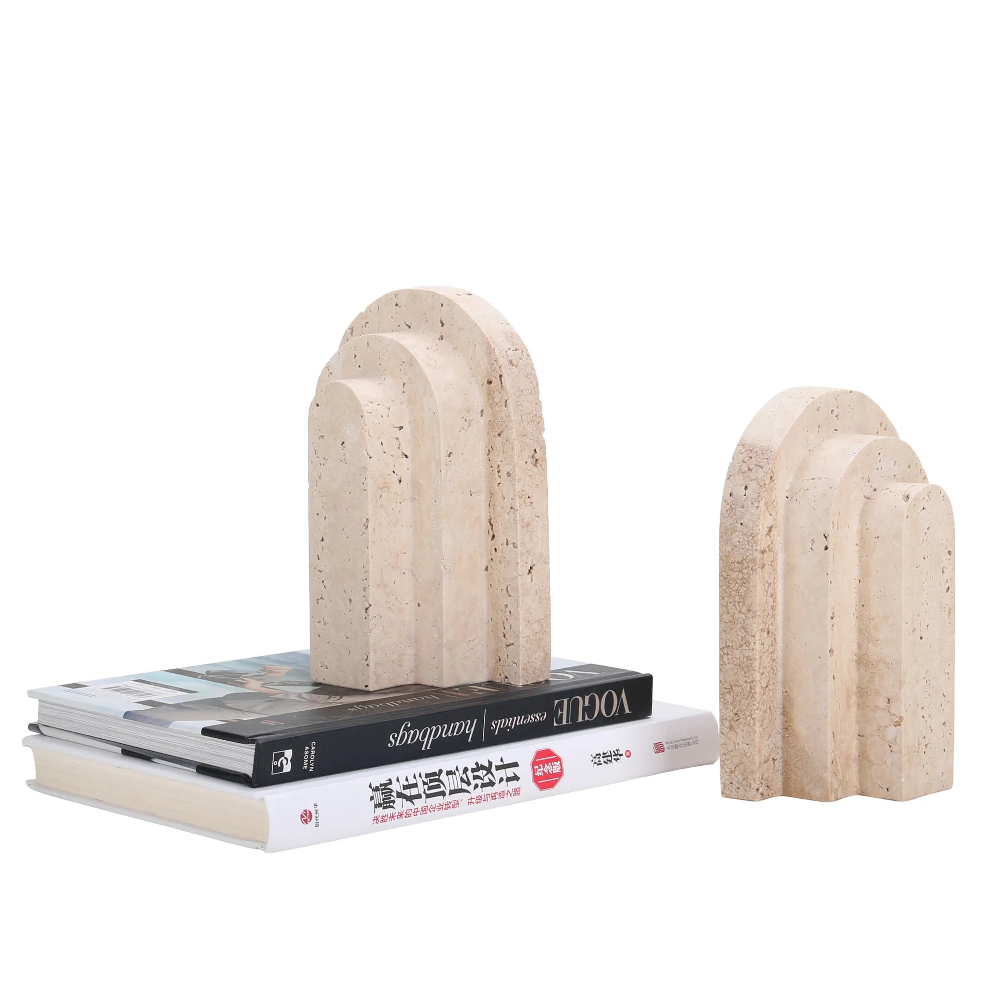 Ranunova Stone Bookend - Beige