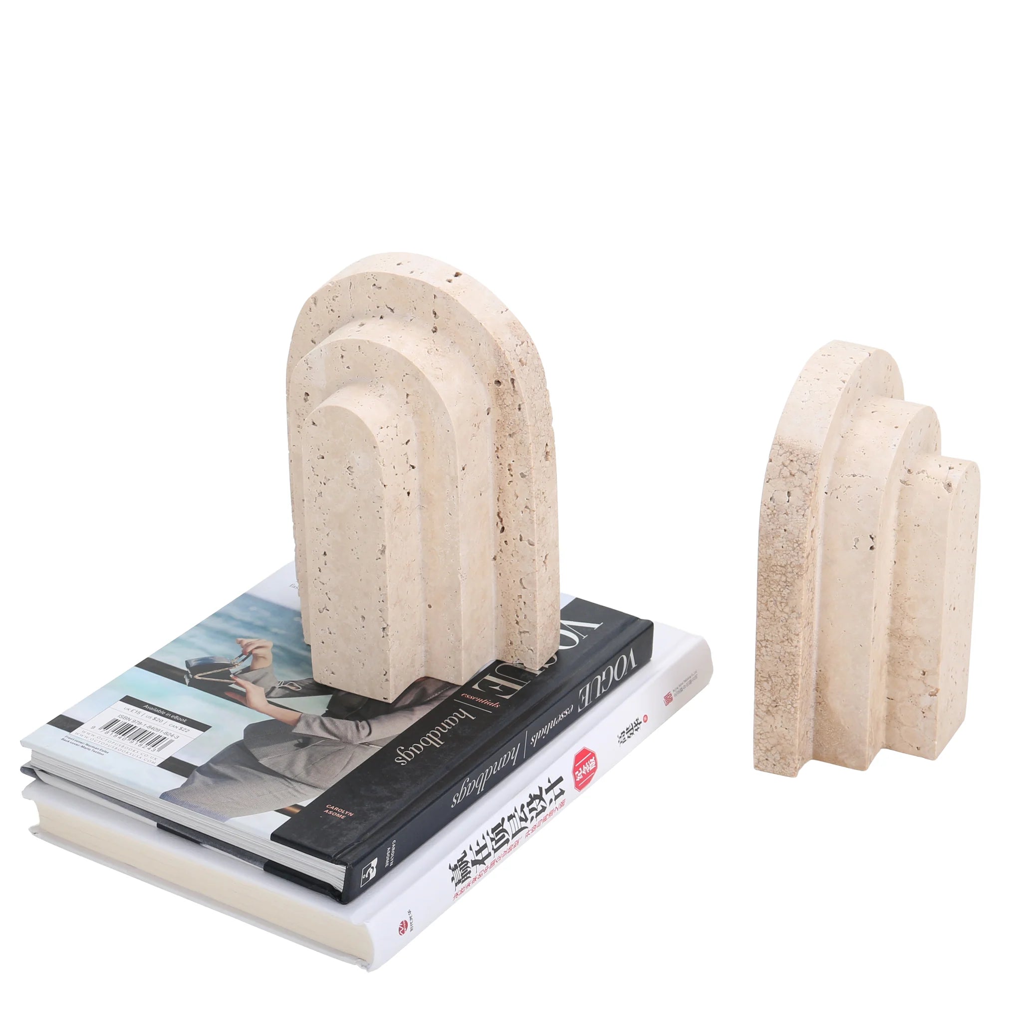 Ranunova Stone Bookend - Beige