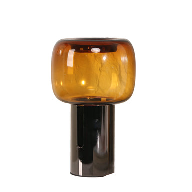 Showcasing Dicadora Amber Small Glass Vase - Brown AC10702-KM Vase by Calibre Furniturs