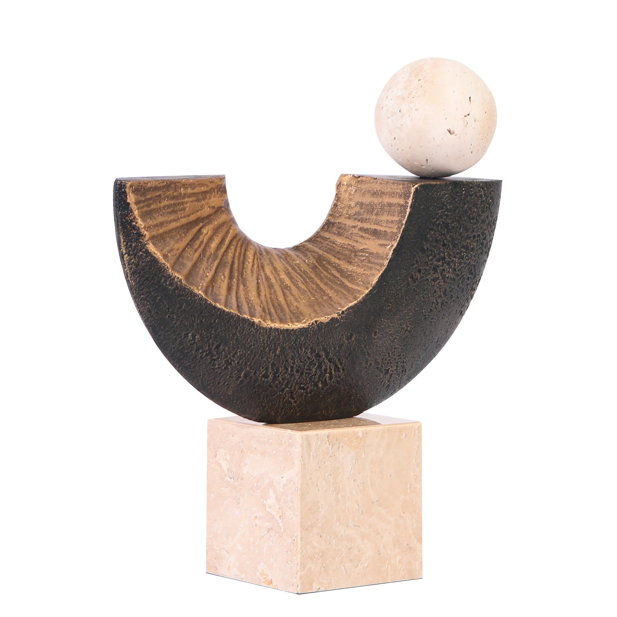 Showcasing Tivana Balance Sculpture - Dark Bronze AC10704-KM  by Calibre Furniturs