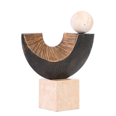 Showcasing Tivana Balance Sculpture - Dark Bronze AC10704-KM  by Calibre Furniturs