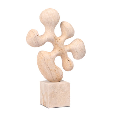 Showcasing Katonara Geometric  Marble Sculpture - Beige AC10705-KM  by Calibre Furniturs
