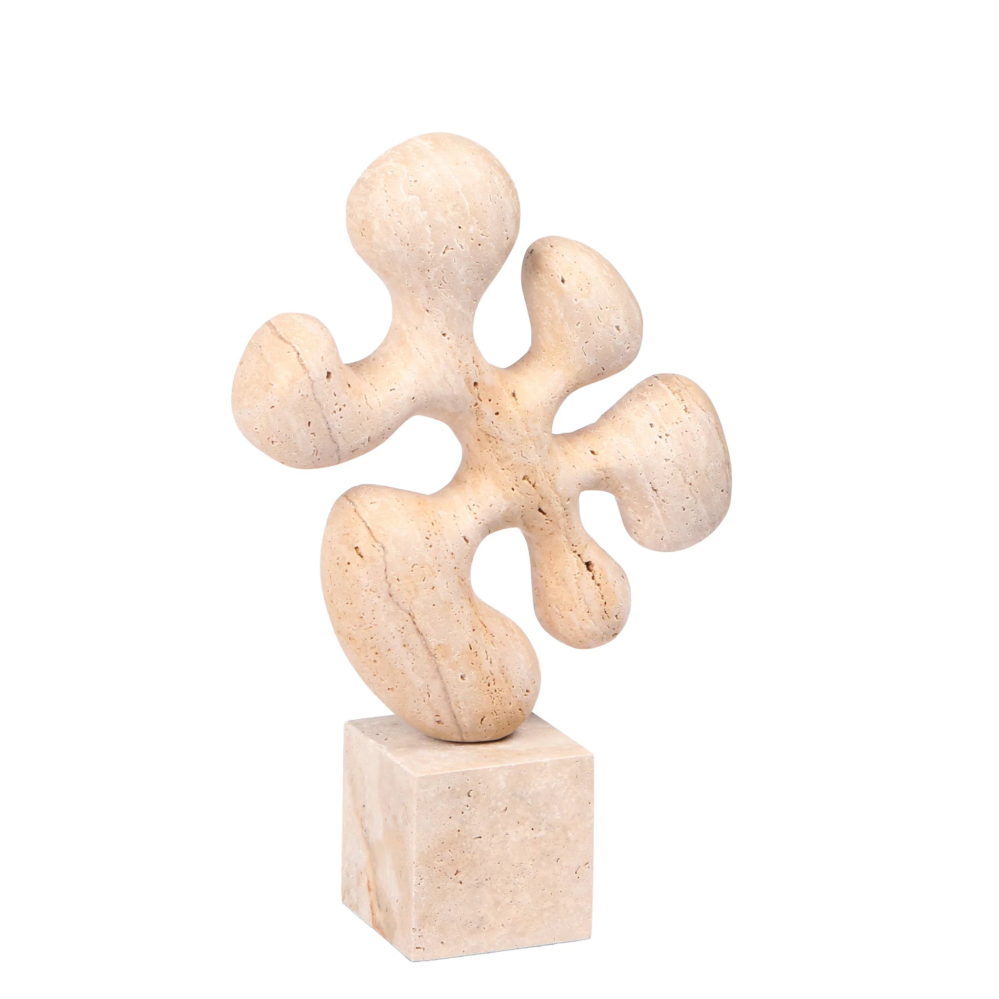 Showcasing Katonara Geometric  Marble Sculpture - Beige AC10705-KM  by Calibre Furniturs