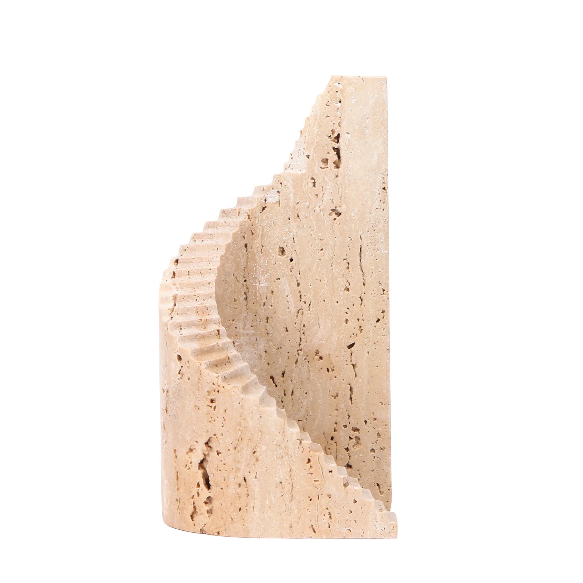 Showcasing Vadivela Step Marble Sculpture - Beige AC10707-KM  by Calibre Furniturs