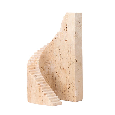Showcasing Vadivela Step Marble Sculpture - Beige AC10707-KM  by Calibre Furniturs