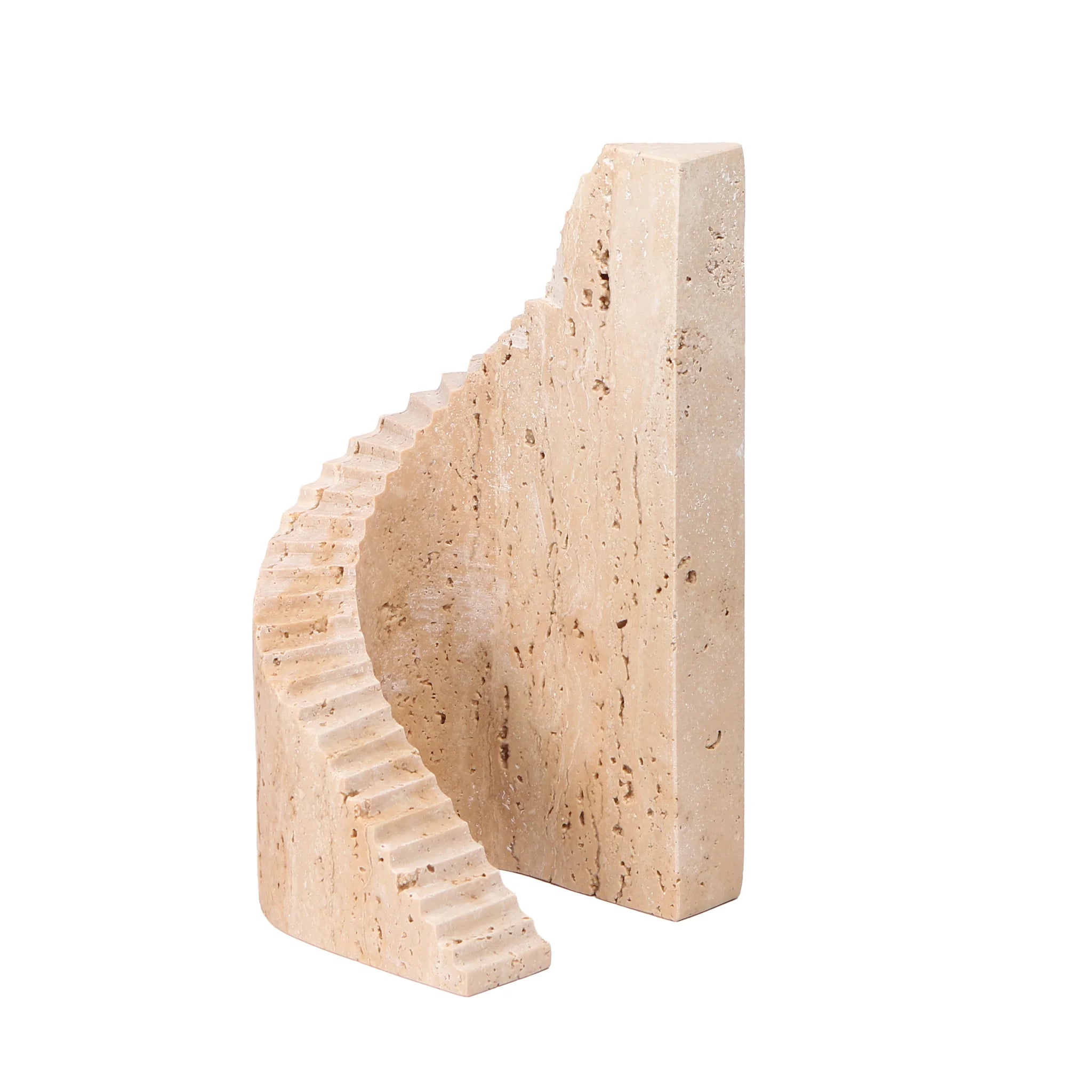 Showcasing Vadivela Step Marble Sculpture - Beige AC10707-KM  by Calibre Furniturs